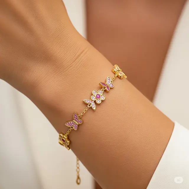 Gelang Batu Alam ‘Blossoms’