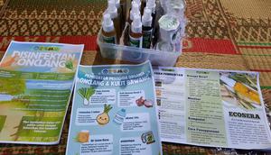 Onclang dan serai asal Desa Munding disulap mahasiswa UNNES menjadi spray anti nyamuk alami yang aman dan berkelanjutan. (Foto: Dokumentasi Pribadi)