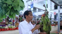 Presiden Jokowi di Pasar Manis, Banyumas, Jawa Tengah (Liputan6.com/ Aris Andrianto)