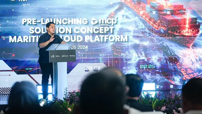 IDSurvey-Telkomsel Bikin Ekosistem Digital Maritim, Erick Thohir Bidik Potensi Ekonomi Biru