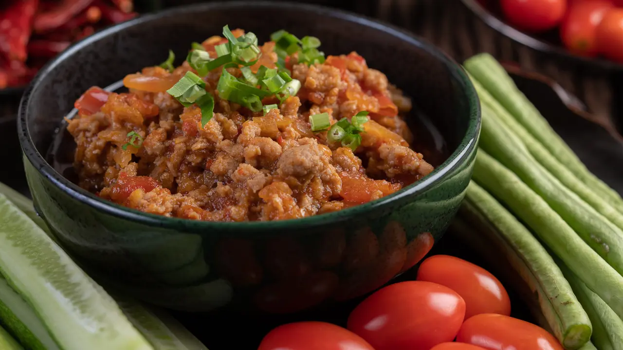 daging cincang oseng pedas