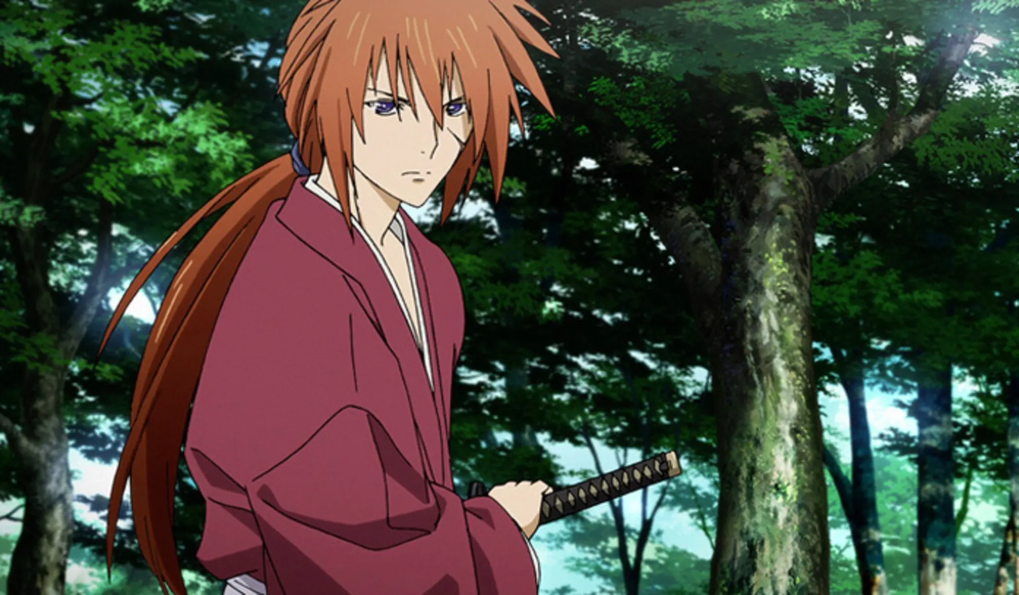 Kenshin Himura, karakter utama dalam anime Samurai X.