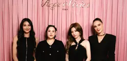 Yeji ITZY, Luna Maya, Mikha Tambayong, dan Chelsea Islan tampil bak bestie dalam serba hitam. Ke empatnya hadir untuk pembukaan butik Roger Vivier di Plaza Indonesia [dok Roger Vivier]