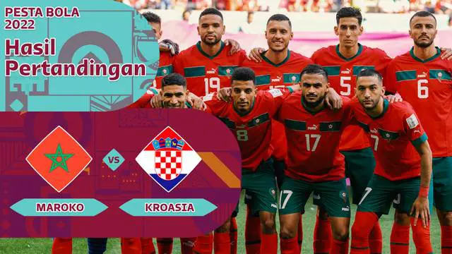 MOTION GRAFIS: Duel Sengit Timnas Kroasia Vs Timnas Maroko di Piala Dunia 2022 Berakhir Imbang