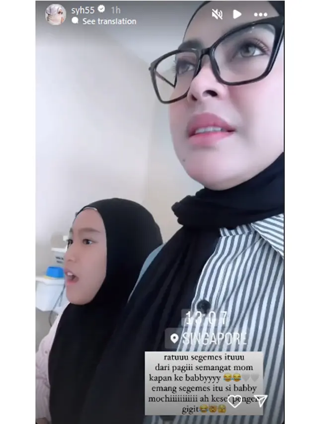 6 Potret Aisyahrani Ceritakan Paras Anak Syahrini, Mata Sipitnya Bikin Gemas