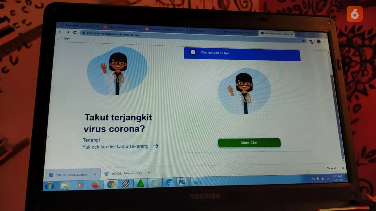 Fitur Cek Corona Gratis