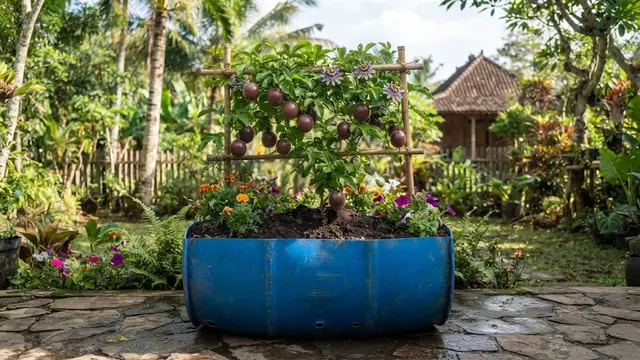 Tanaman Buah yang Bisa Ditanam di Wadah Besar Selain Pot Biasa