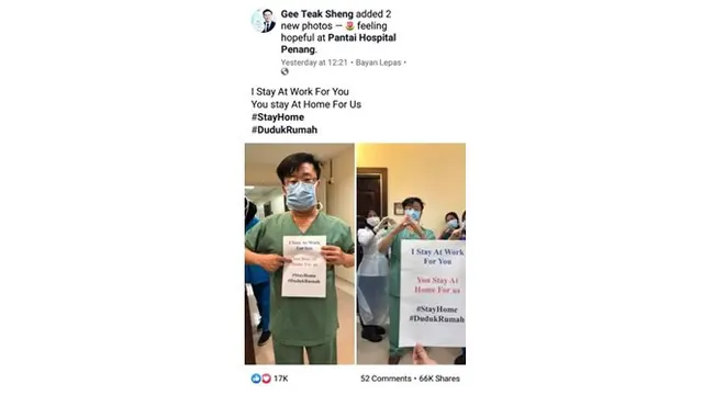 Viral, Ini 5 Potret Aksi Petugas Medis Meminta Semua Orang Tetap di Rumah