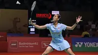 Tunggal putri Indonesia Putri Kusuma Wardani melaju ke perempat final Indonesia Masters 2025 usai mengalahkan Kaoru Sugiyama dari Jepang&nbsp;21-16 dan 21-16 di Istora Gelora Bung Karno, Senayan, Jakarta, Kamis (23/1). Putri KW menyusul Gregoria Mariska Tunjung.&nbsp;(foto: instagram @ina_badminton)