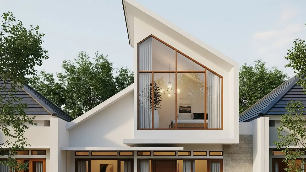 Rumah Minimalis Atap Miring