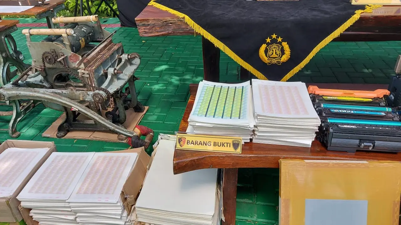 Pemalsu Materai Rp 10 Ribu Ditangkap Polres Bandara Soetta
