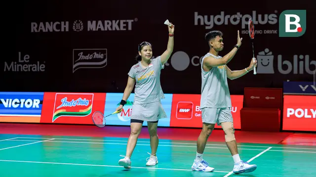 Foto: Jafar/Felisha Tak Ingin Cepat Puas Meski Menang Telak atas Pasangan Korea di Indonesia Open 2026