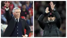 Dua pelatih yang akan berlaga di final Liga Champions musim 2021/2022, Carlo Ancelotti dan Jurgen Klopp termasuk dalam daftar 5 pelatih dengan penampilan terbanyak di laga final Liga Champions (Piala Champions Eropa) sepanjang sejarah. Berikut daftar lengkapnya. (Kolase Foto AFP)