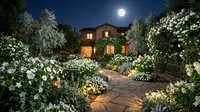 Cara Membuat Moon Garden yang Bercahaya dan Wangi di Malam Hari