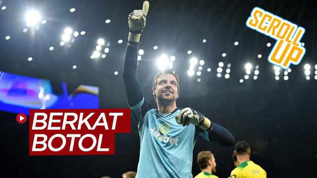 Berita video Scroll Up kali ini membahas soal botol minum kiper Norwich City, Tim Krul, yang membuat Tottenham Hotspur tersingkir dari Piala FA 2019-2020.