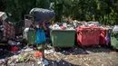 Permasalahan sampah plastik dan pengelolaannya masih menjadi tantangan besar di Indonesia. (JUNI KRISWANTO/AFP)