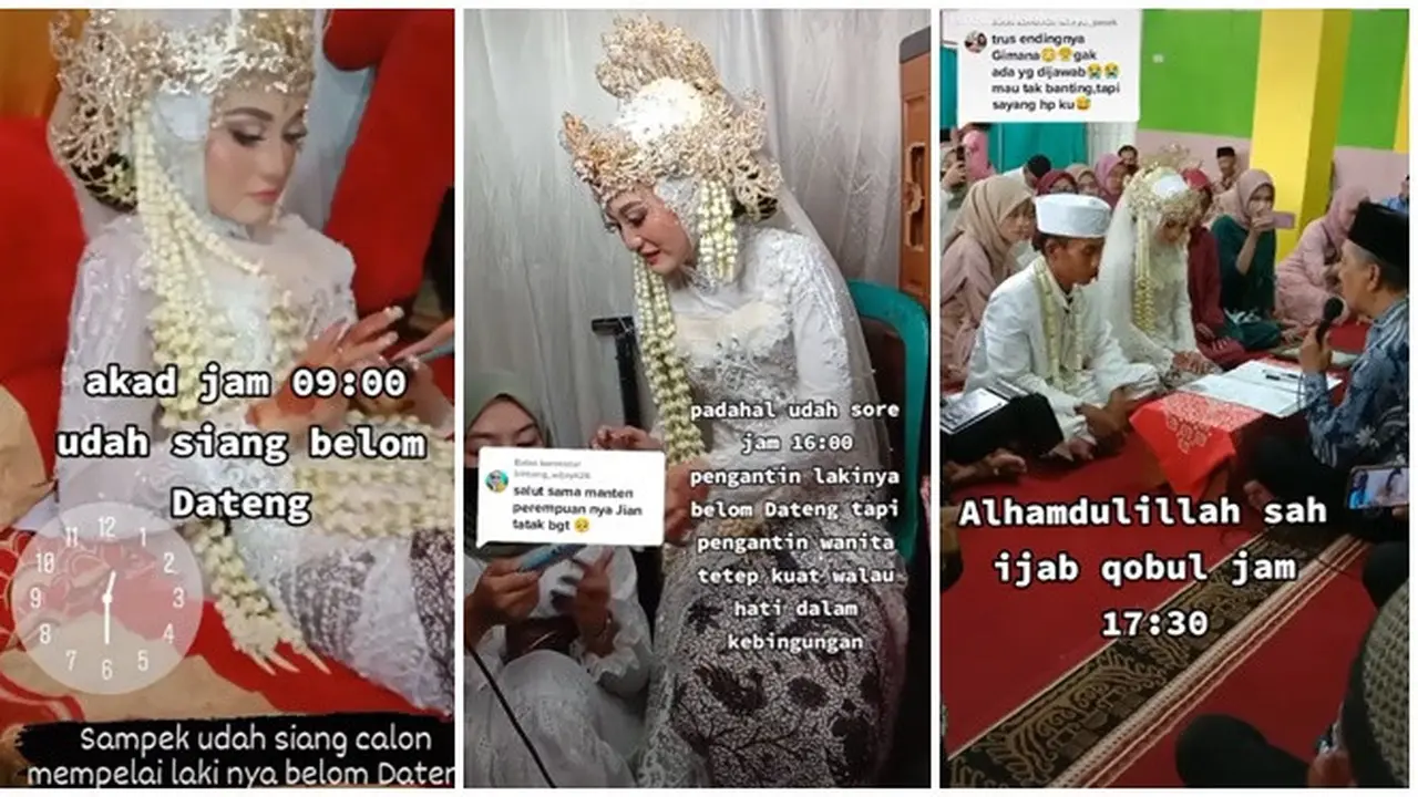 Calon Suami Telat Datang Akad Nikah, Mempelai Wanita Nunggu Sampai 9 Jam