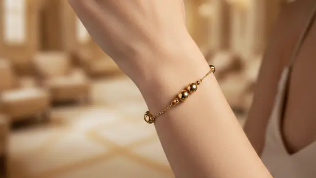 Model Gelang Emas Bola-Bola yang Manis untuk Acara Resmi