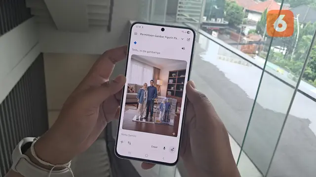 Prompt Gemini AI untuk membuat foto miniatur mainan di Samsung Galaxy S25 FE. Liputan6.com/Nariza Riskantia Haya
