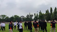 Suasana rekonstruksi tragedi Kanjuruhan Malang. (Dian Kurniawan/Liputan6.com)