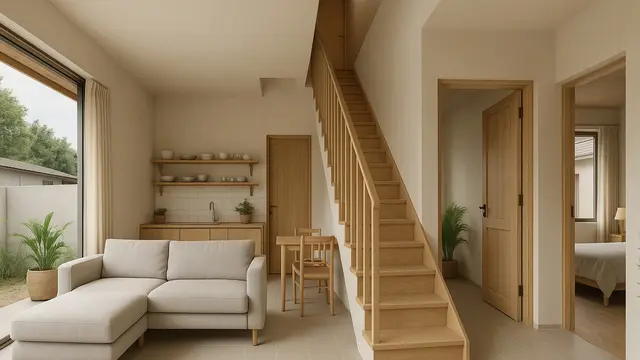 Desain Dalam Rumah Minimalis 2 Lantai Sederhana di Kampung/Ilustrasi AI