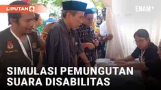 Simulasi Pemungutan Suara Pilgub DKI Jakarta, Penyandang Disabilitas Diikutsertakan
