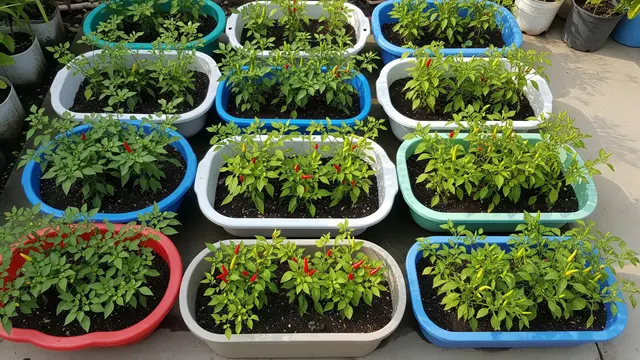 Inspirasi Kebun Cabai Rawit dari Wadah Bekas Dapur