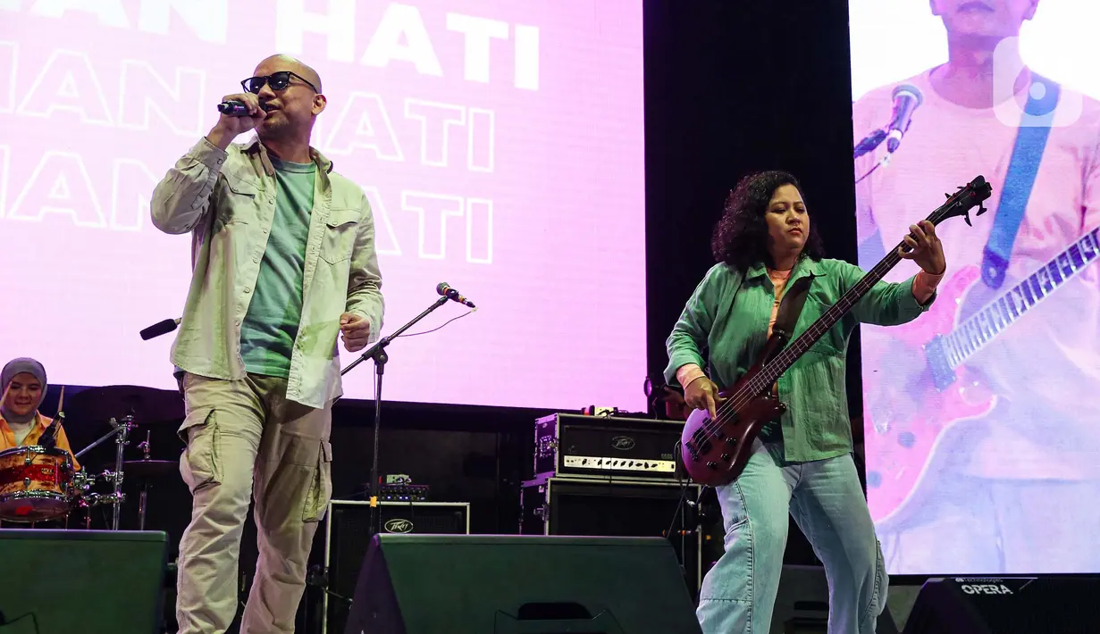 All You Can Hear Gigs 2024 merupakan festival musik yang menghadirkan lagu-lagu hits di era 1990 dan 2000-an. (Liputan6.com/Angga Yuniar)