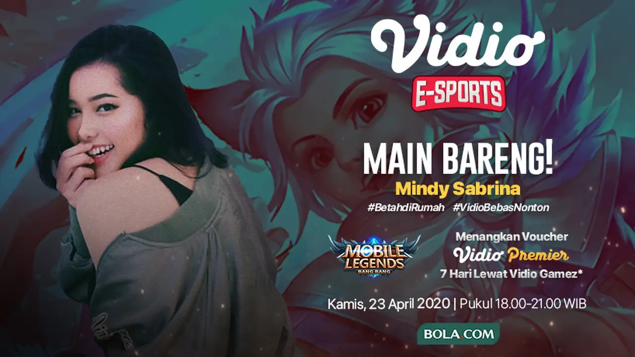 Main Mobile Legends: Bang Bang Bareng Mindy Sabrina, Dapetin Voucher Vidio Premier. sumberfoto: Vidio