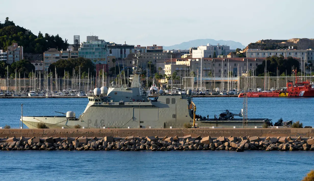 Perdana Menteri (PM) Spanyol Pedro Sanchez mengatakan, negaranya akan bergabung dengan Italia dalam mengirimkan kapal perang untuk melindungi armada kapal internasional yang berupaya mengirimkan bantuan ke Gaza. (AP Photo/Alfonso Duran)