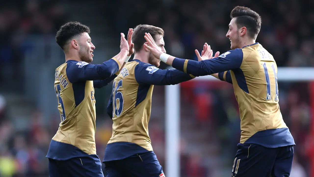 Gol Oxlade Chamberlain Buat Arsenal Unggul 2-0 atas Bournemouth