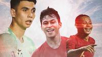 Timnas Indonesia - Nadeo Argawinata, Osvaldo Haay, Evan Dimas (Bola.com/Adreanus Titus)