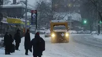 Badai Salju Amerika Renggut 11 Nyawa, Rekor Suhu Terendah -38 C