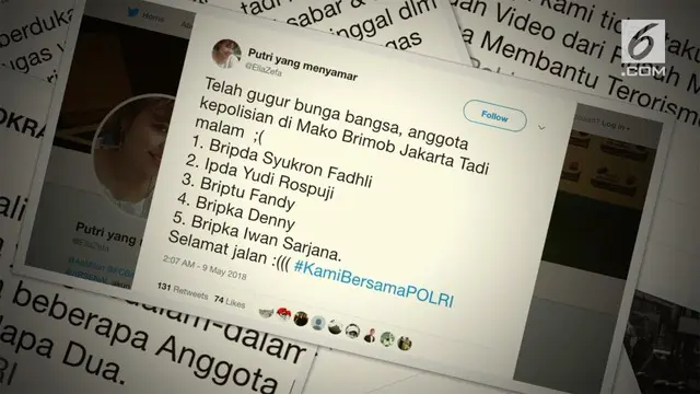 VIDEO: Bentrok Mako Brimob, Netizen Bikin Tagar Ini