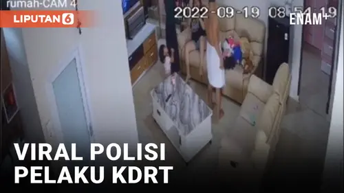 VIDEO: Viral Polisi Lakukan KDRT Pukuli Istri Didepan Anak