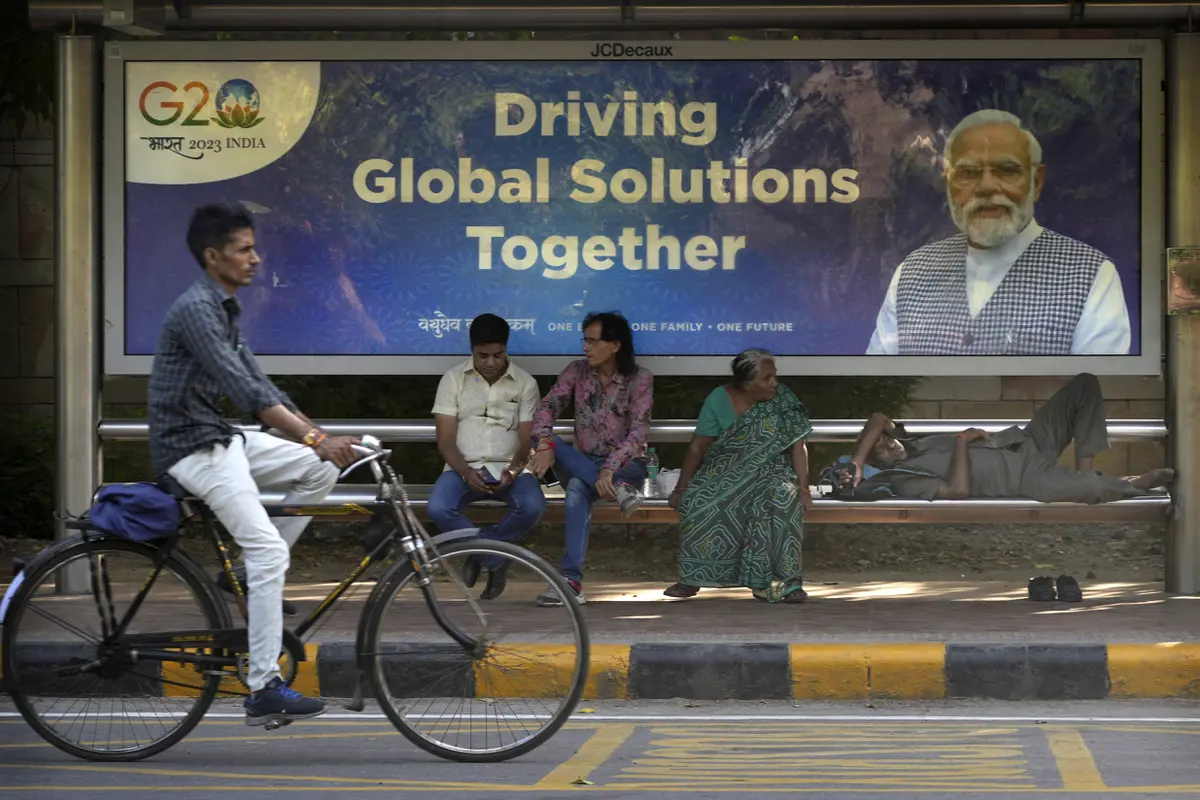 India Sambut Delegasi KTT G20 dengan Papan Reklame Bergambar Narendra Modi