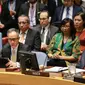 Wamenlu RI, Mahendra Siregar dalam briefing Dewan Keamanan PBB (DK PBB) mengenai Anak-anak dalam Konflik Bersenjata (Security Council Briefing on Children in Armed Conflict) di Markas Besar PBB di New York, Rabu, 12 Februari 2020. (Source: Kemlu RI)