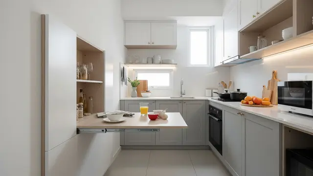 Dapur dengan Meja Lipat