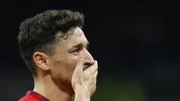 Tangisan Jesus Navas di laga Real Madrid kontra Sevilla di Liga Spanyol. (OSCAR DEL POZO / AFP)