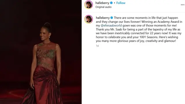 Saat Halle Berry Kembali Kenakan Gaun Menerawang Ikonis Ellie Saab di Malam Memenangkan Oscar 22 Tahun Kemudian