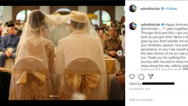 BCL dan Ashraf Sinclair. (Instagram/ashrafsinclair)