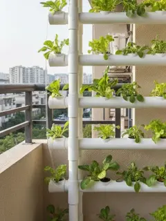 Ilustrasi Ide Rak Vertikal dari Pipa PVC 
Rak Vertikal/Gemini AI