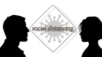 Ilustrasi Social Distancing. (Bola.com/Pixabay)