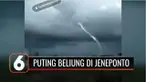 Video pusaran angin berwarna putih di Bonto Sungguh, Kecamatan Jeneponto, Sulawesi Selatan, menghebohkan warga. Video momen langka yang diabadikan warga dengan kamera ponsel ini, tersebar luas di media sosial dan menjadi perbincangan warga.