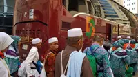 6.194 jemaah haji Indonesia bergerak ke Madinah. (www.haji.kemenag.go.id)