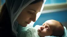 Ilustrasi ibu, bayi laki-laki, Islami, muslim. (Image By freepik)