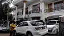 Kediaman pribadi mantan Menteri Agama Suryadharma Ali di Jl Raya Mandala VII No 2, Menteng Dalam Jakarta Selatan, Sabtu (11/04/2015). Semenjak ditahan KPK rumah terlihat sepi. (Liputan6.com/Andrian M Tunay)