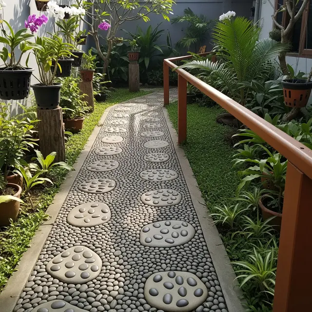12 Cara Membuat Jalur Refleksi Kaki dari Batu Alam di Halaman Aman untuk Lansia
