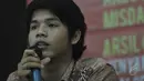 Ando Supriyanto saat menjadi pembicara “Gelar Perkara : Pemidanaan yang Dipaksakan”, Jakarta, Jumat (15/5/2015). Ando Supriyanto korban salah tangkap Polisi. (Liputan6.com/Herman Zakharia)