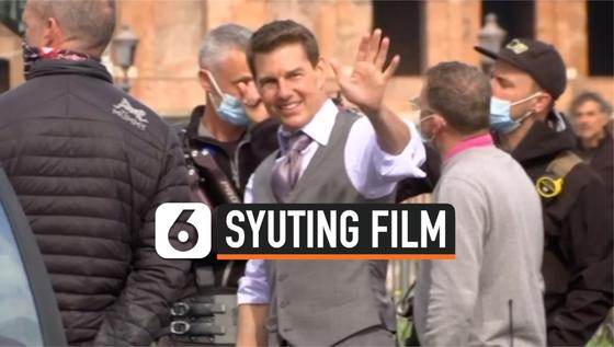 VIDEO: Tom Cruise Syuting Film 'Mission: Impossible' di Roma